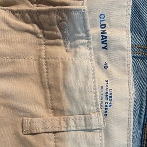 Old Navy Beige Straight Cargo Shorts